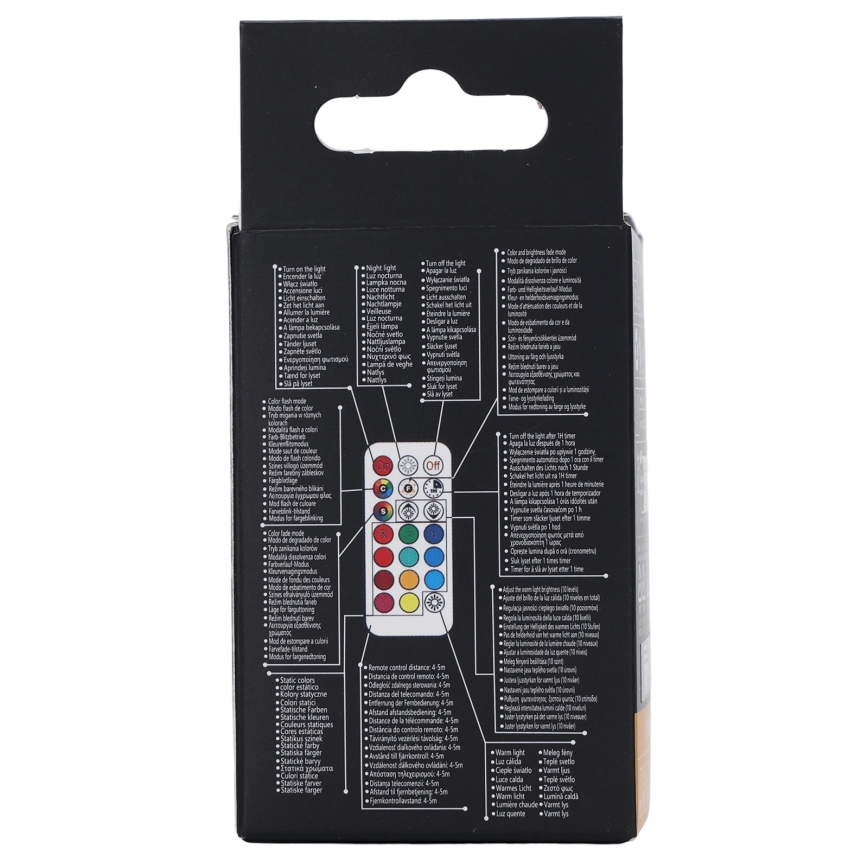 Aigostar - LED RGBW Stmívatelná žárovka GU10/4,8W/230V 3000K + dálkové ovládání