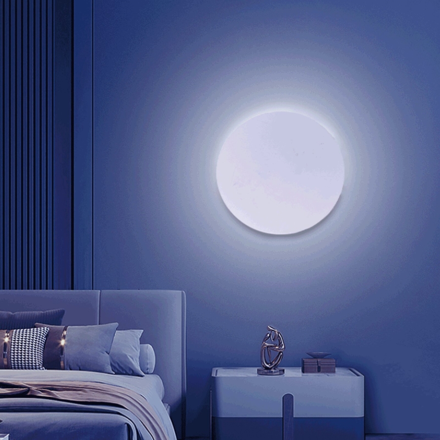 Aigostar - LED RGBW Stmívatelné nástěnné svítidlo MESH Smart LED/12W/230V 2700-6500K bílá + dálkové ovládání
