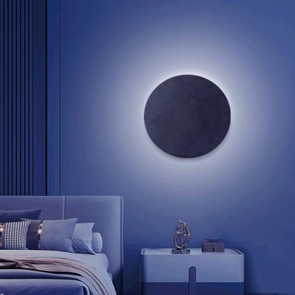 Aigostar - LED RGBW Stmívatelné nástěnné svítidlo MESH Smart LED/12W/230V 2700-6500K černá + dálkové ovládání