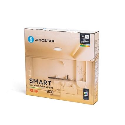 Aigostar - LED RGBW Stmívatelné stropní svítidlo LED/22W/230V 2700-6500K Wi-Fi