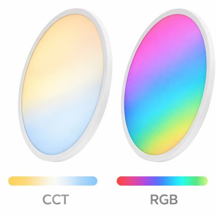 Aigostar - LED RGBW Stmívatelné stropní svítidlo MESH LED/24W/230V 3000-6500K bílá + dálkové ovládání