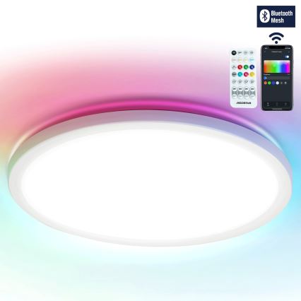 Aigostar - LED RGBW Stmívatelné stropní svítidlo MESH LED/24W/230V 3000-6500K bílá + dálkové ovládání