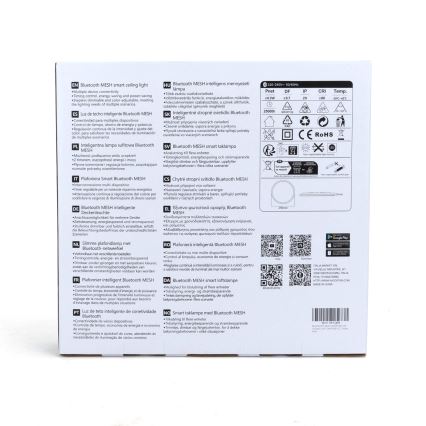 Aigostar - LED RGBW Stmívatelné stropní svítidlo MESH LED/24W/230V 3000-6500K bílá + dálkové ovládání