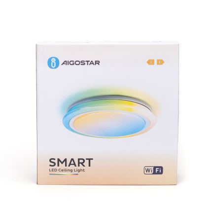Aigostar - LED RGBW Stmívatelné koupelnové svítidlo LED/27W/230V 40 cm Wi-Fi IP44