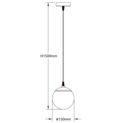 Aigostar - LED RGBW Stmívatelný lustr na lanku MESH LED/8W/230V 2700-6500K bílá + dálkové ovládání