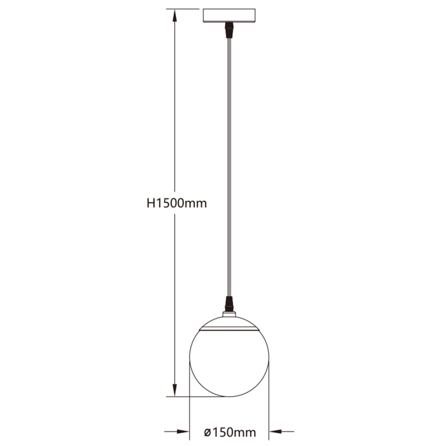 Aigostar - LED RGBW Stmívatelný lustr na lanku MESH LED/8W/230V 2700-6500K bílá + dálkové ovládání