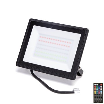 Aigostar - LED RGBW Stmívatelný reflektor LED/50W/230V IP65 + dálkové ovládání