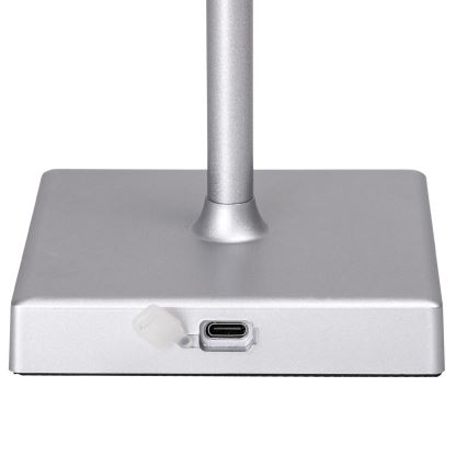 Aigostar - LED RGBW Venkovní stmívatelná nabíjecí stolní lampa LED/4W/5V 3600mAh bílá/matný chrom IP54