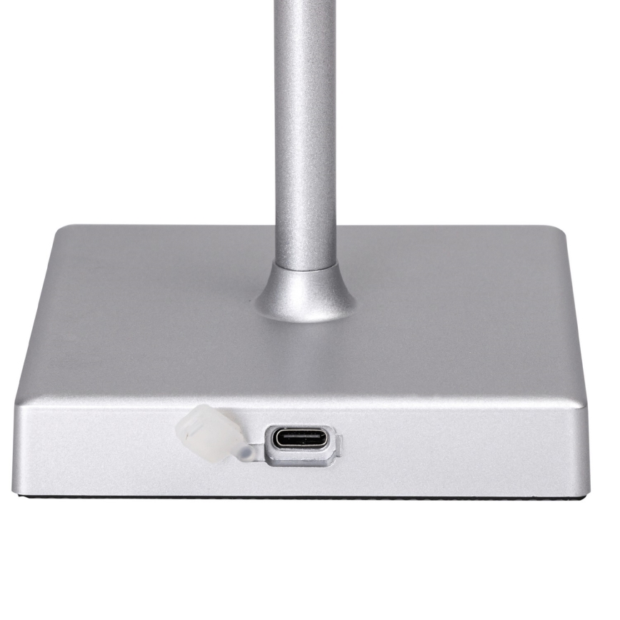 Aigostar - LED RGBW Venkovní stmívatelná nabíjecí stolní lampa LED/4W/5V 3600mAh bílá/matný chrom IP54