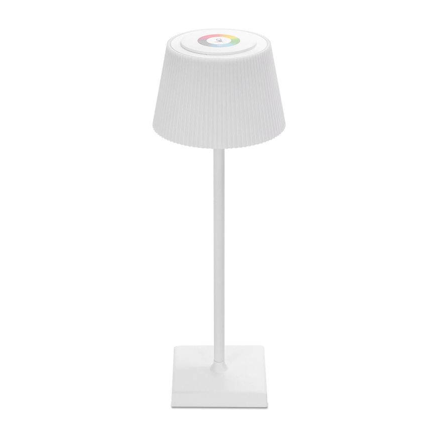 Aigostar - LED RGBW Venkovní stmívatelná nabíjecí stolní lampa LED/4W/5V 3600mAh bílá IP54