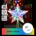 Aigostar - LED RGBY Vánoční dekorace 10xLED/3xAA hvězda