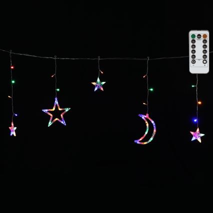 Aigostar - LED RGBY Venkovní vánoční řetěz 120xLED/8 funkcí 3x0,6m IP44 multicolor + dálkové ovládání