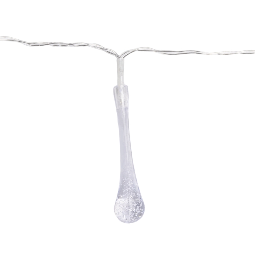 Aigostar - LED Venkovní vánoční řetěz 25xLED/8 funkcí 3xAA 2,5m IP44 multicolor kapky