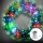 Aigostar - LED RGBY Venkovní vánoční věnec 72xLED/3xAA pr. 50cm IP44