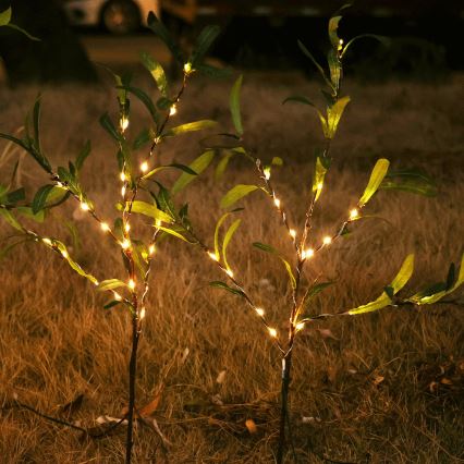 Aigostar - LED Solární dekorace 60xLED/3,5m IP65 300 mAh teplá bílá olive