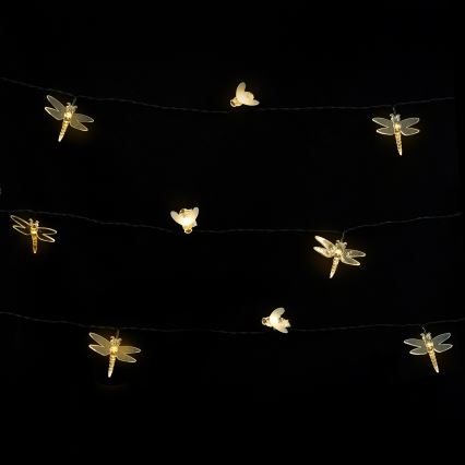 Aigostar - LED Solární dekorační řetěz 50xLED/8 funkcí 10 m 800 mAh IP65 teplá bílá