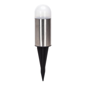 Aigostar - LED Solární lampa LED/0,006W/1,2V 20cm matný chrom 40 mAh 6500K IP44