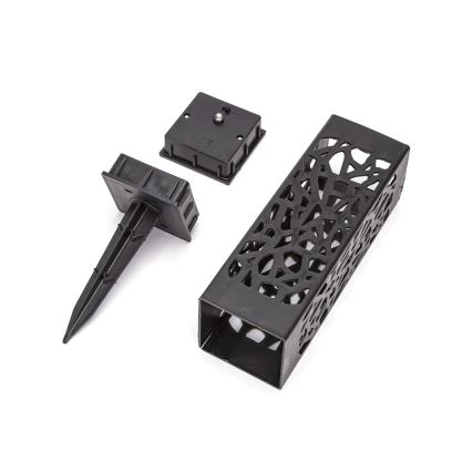 Aigostar - LED Solární lampa LED/0,006W/1,2V 100 mAh 28,5 cm černá 3000K IP44