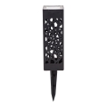 Aigostar - LED Solární lampa LED/0,006W/1,2V 28,5cm černá 100 mAh 6500K  IP44