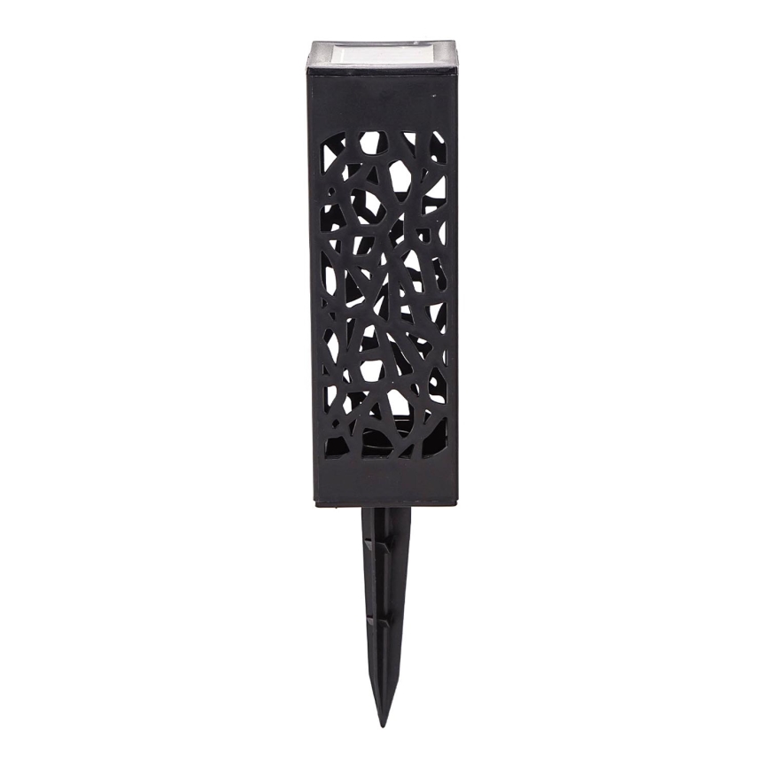 Aigostar - LED Solární lampa LED/0,006W/1,2V 28,5cm černá 100 mAh 6500K  IP44