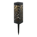 Aigostar - LED Solární lampa LED/0,006W/1,2V 28,5cm černá 2700K IP44 100 mAh