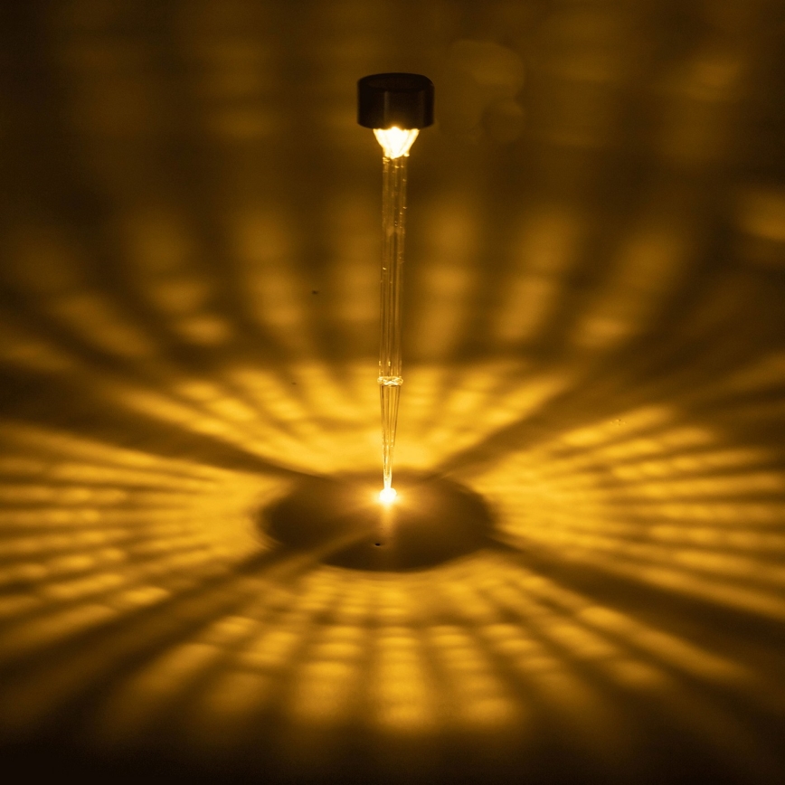 Aigostar - LED Solární lampa LED/0,006W/1,2V 32cm matný chrom 2700K IP44