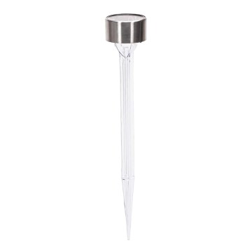 Aigostar - LED Solární lampa LED/0,006W/1,2V 32cm matný chrom 2700K IP44