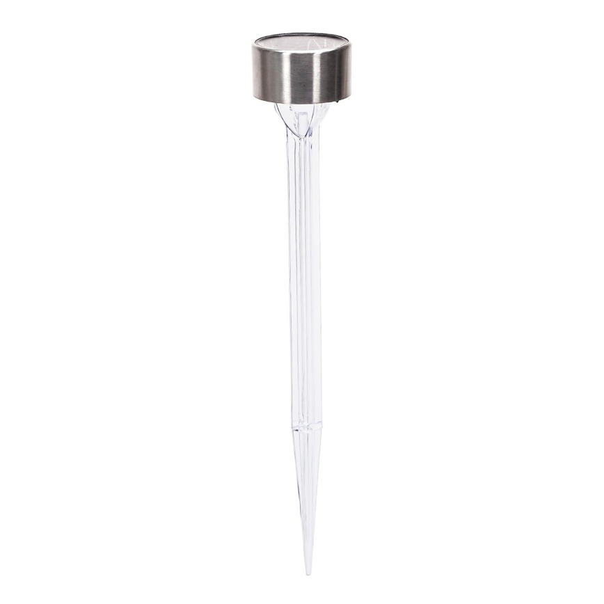 Aigostar - LED Solární lampa LED/0,006W/1,2V 32cm matný chrom 2700K IP44