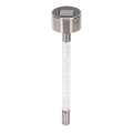 Aigostar - LED Solární lampa LED/0,006W/1,2V 36,7cm matný chrom 6500K IP44