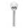 Aigostar - LED Solární lampa LED/0,006W/1,2V 37,8cm matný chrom 2700K IP44 100 mAh
