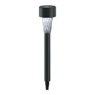 Aigostar - LED Solární lampa LED/0,006W/1,2V 40 mAh 29,5 cm černá 6500K IP44
