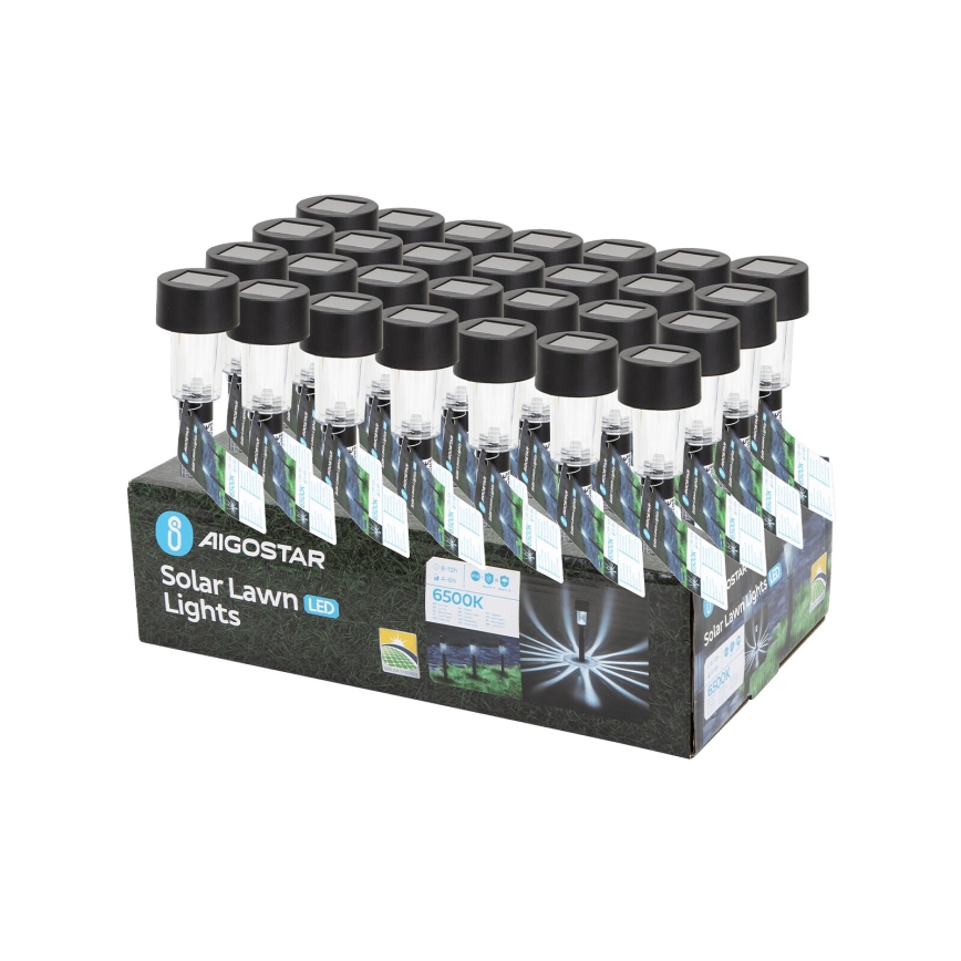 Aigostar - LED Solární lampa LED/0,006W/1,2V 40mAh 6500K IP44 29,5 cm