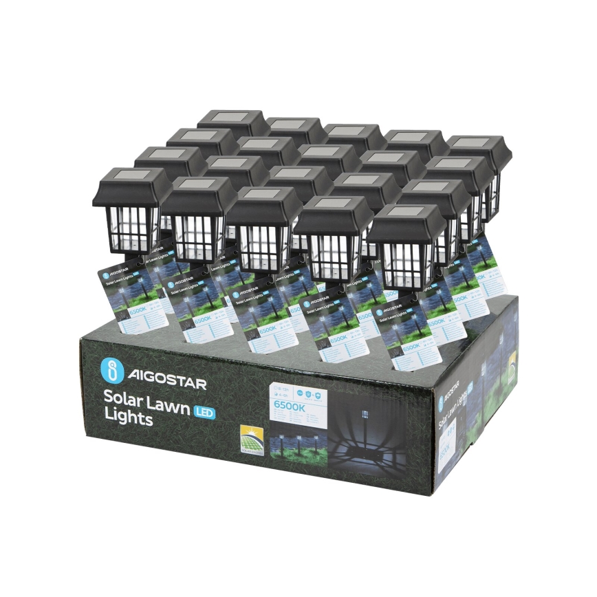 Aigostar - LED Solární lampa LED/0,006W/1,2V 40mAh 6500K IP44 32 cm