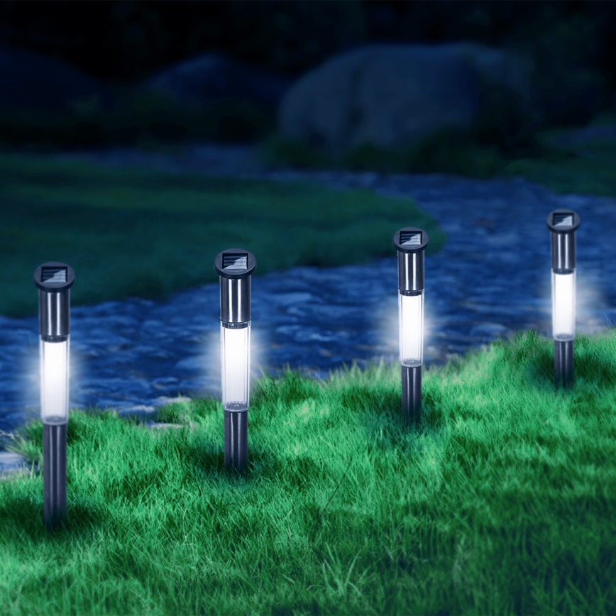 Aigostar - LED Solární lampa LED/0,012W/1,2V 100 mAh 6500K IP44 55 cm