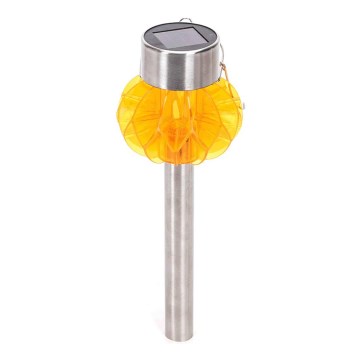 Aigostar - LED Solární lampa LED/0,012W/1,2V 38,4cm 3000K IP44 oranžová 100 mAh