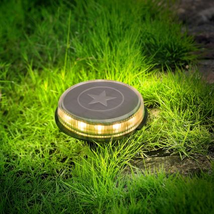 Aigostar - LED Solární lampa LED/0,6W/5,5V 24,5 cm 500 mAh 3200K IP66 černá