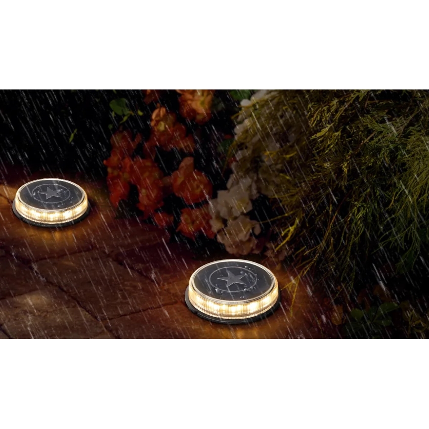 Aigostar - LED Solární lampa LED/0,6W/5,5V 24,5 cm 500 mAh 3200K IP66 černá