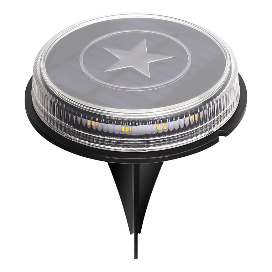 Aigostar - LED Solární lampa LED/0,6W/5,5V 24,5 cm 500 mAh 3200K IP66 černá