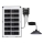 Aigostar - LED Solární lustr LED/35W/12V 3000 mAh 6500K IP65 pr. 15 cm + dálkové ovládání