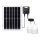 Aigostar - LED Solární lustr se senzorem 2xLED/70W/12V 12000 mAh 6500K pr. 12 cm + dálkové ovládání
