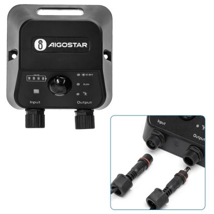 Aigostar - LED Solární lustr se senzorem LED/70W/12V 6000 mAh 6500K pr. 12 cm + dálkové ovládání