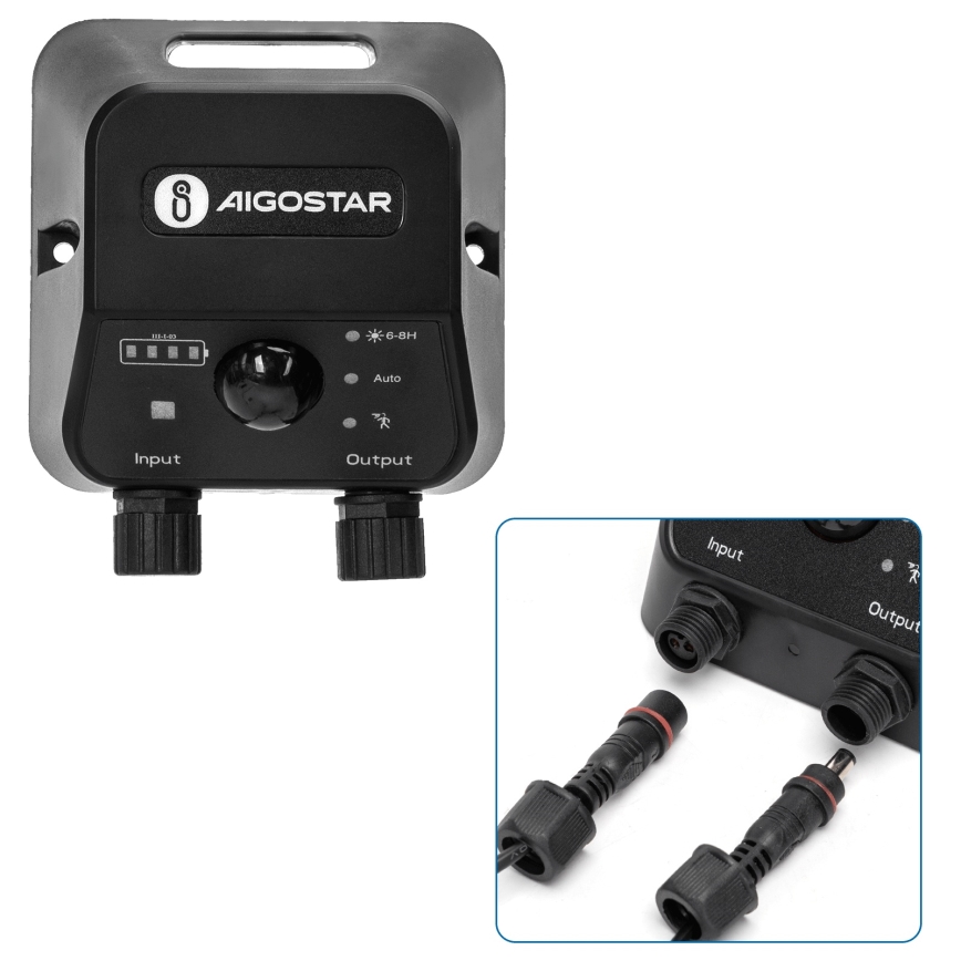 Aigostar - LED Solární lustr se senzorem LED/70W/12V 6000 mAh 6500K pr. 12 cm + dálkové ovládání