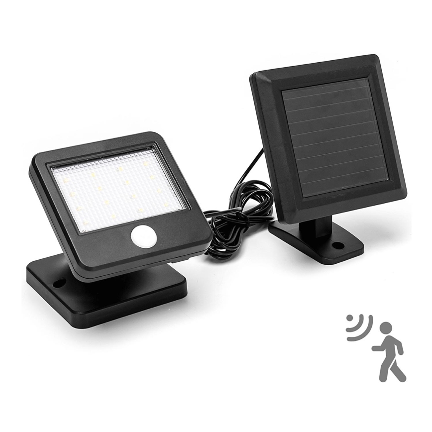 Aigostar - LED Solární nástěnné svítidlo se senzorem LED/0,64W/3,7V 600 mAh 6500K IP44