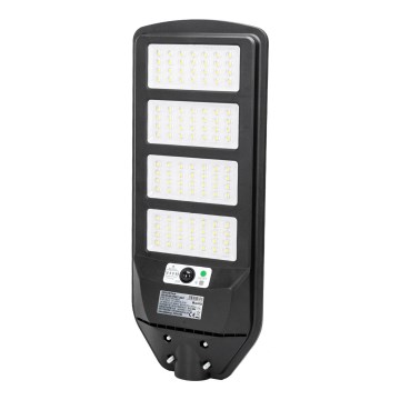 Aigostar - LED Solární pouliční lampa se senzorem LED/200W/3,2V 12000mAh IP65 6500K + dálkové ovládání