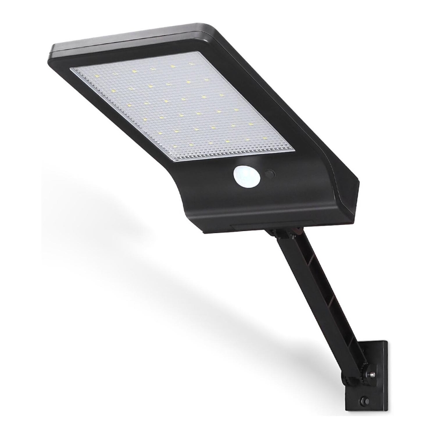 Aigostar - LED Solární pouliční lampa se senzorem LED/3W/3,7V1800 mAh IP44 3000/4000/5000K + dálkové ovládání