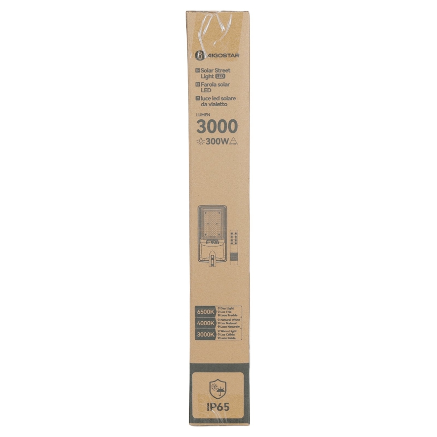 Aigostar - LED Solární pouliční lampa se senzorem LED/400W/3,2V 4800mAh + dálkové ovládání