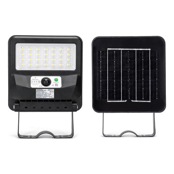 Aigostar - LED Solární pouliční lampa se senzorem LED/50W/3,2V 1000mAh 6500K + dálkové ovládání