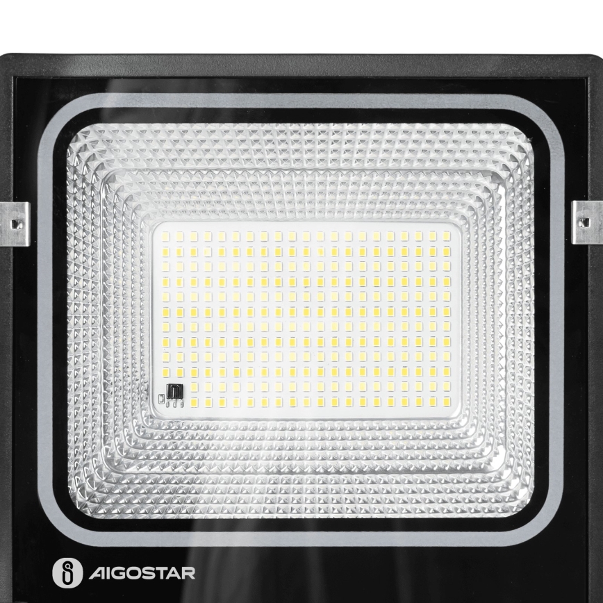 Aigostar - LED Solární reflektor LED/100W/3,2V 2000mAh 3000K/4000K/6500K IP66 + dálkové ovládání