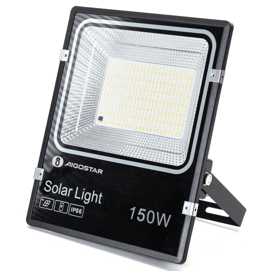 Aigostar - LED Solární reflektor LED/150W/3,2V 3000mAh 3000K/4000K/6500K IP66 + dálkové ovládání