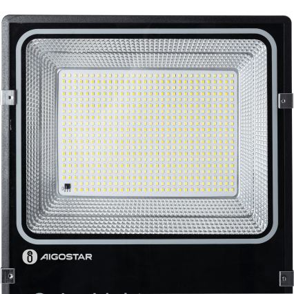 Aigostar - LED Solární reflektor LED/200W/3,2V 3600mAh 3000K/4000K/6500K IP66 + dálkové ovládání